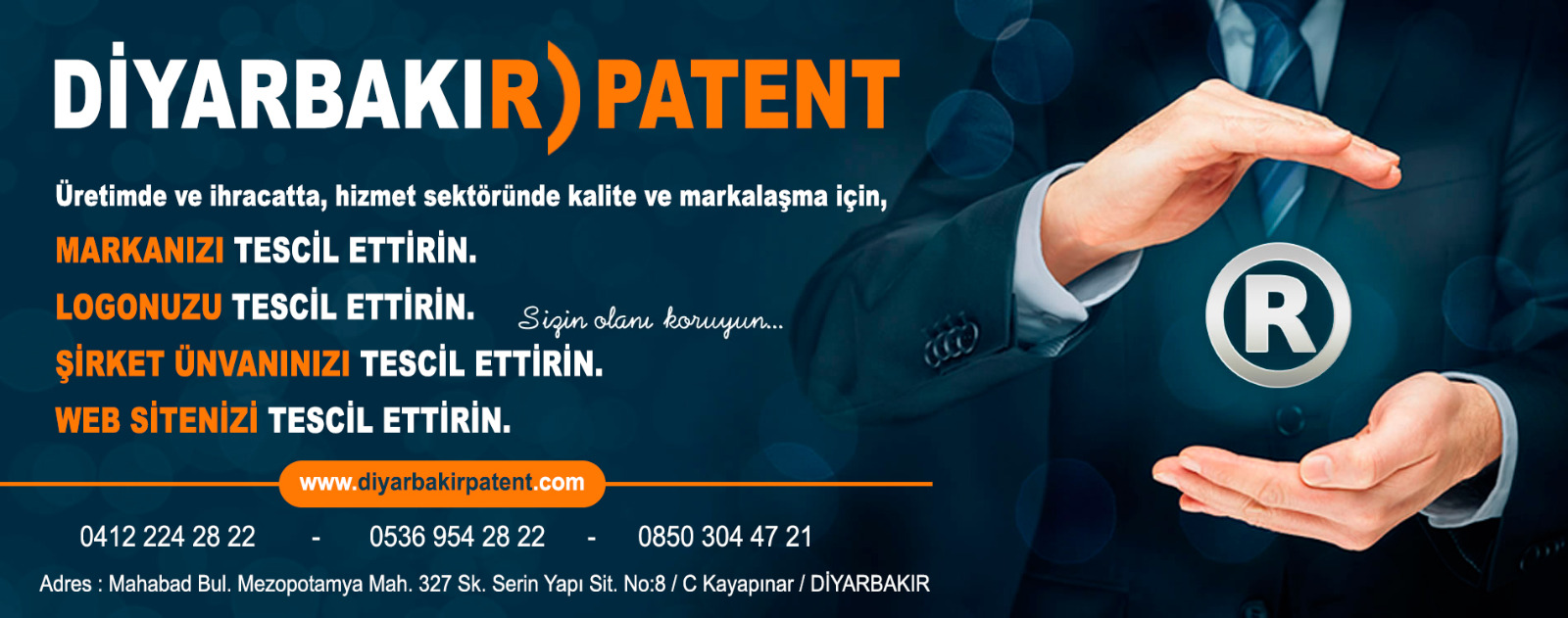 Fabrika Mahallesi Yenişehir Diyarbakır Marka Patent Firması 0412 224 28 22